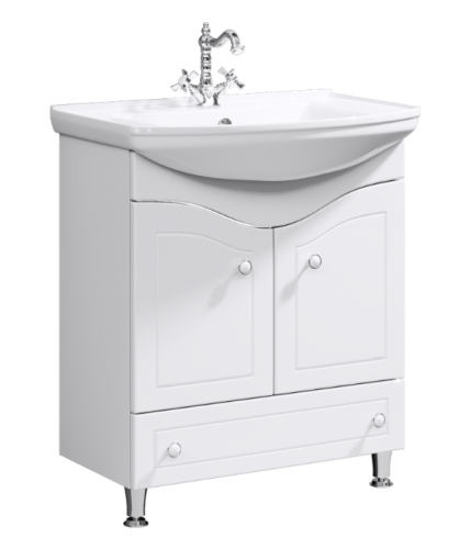 Тумба с умывальником AQWELLA Franchesca 76 Белый